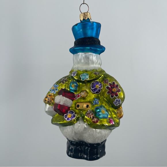 CHRISTOPHER RADKO Glass Ornament White Rabbit Glass Easter Alice Mad Hatter - Picture 2 of 14